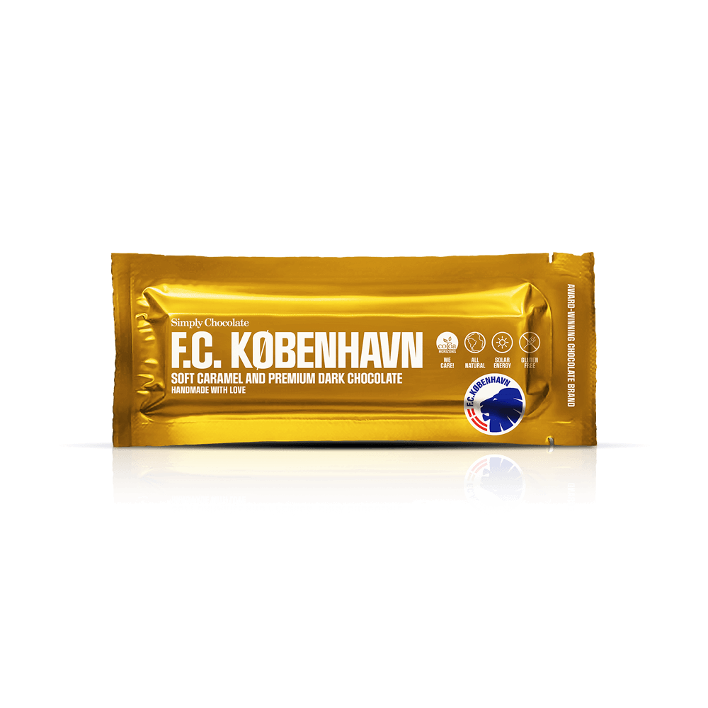 FCK Danish Champions 2022 chocolate bar | Soft caramel and premium dark chocolate