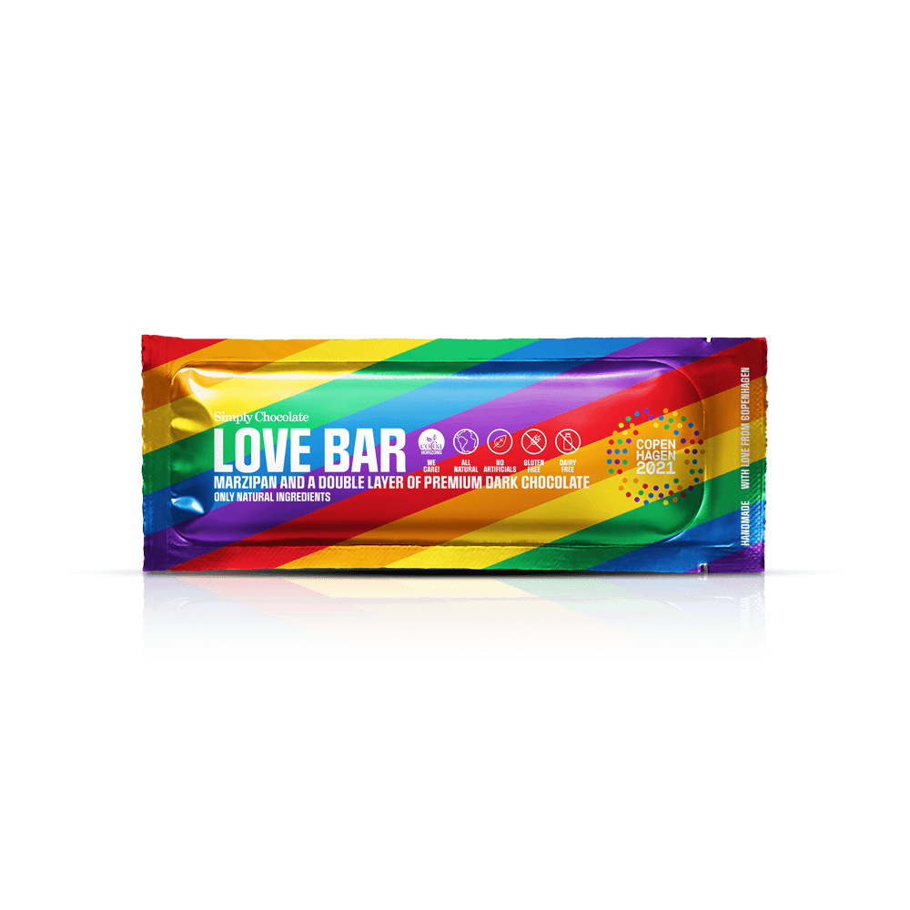 Lovebar | Marzipan and a double layer of premium dark chocolate