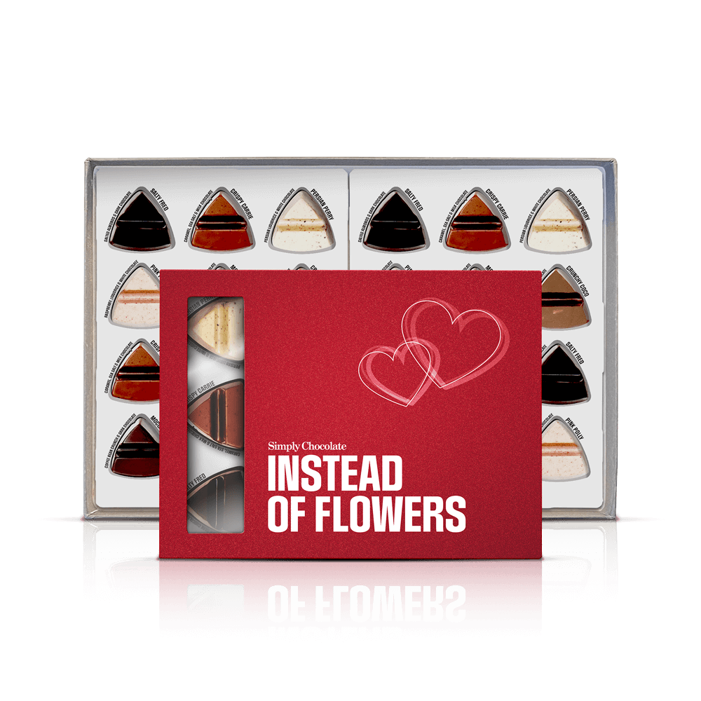 The gift of love | Box with 12 pieces + 24 pieces of chocolate
