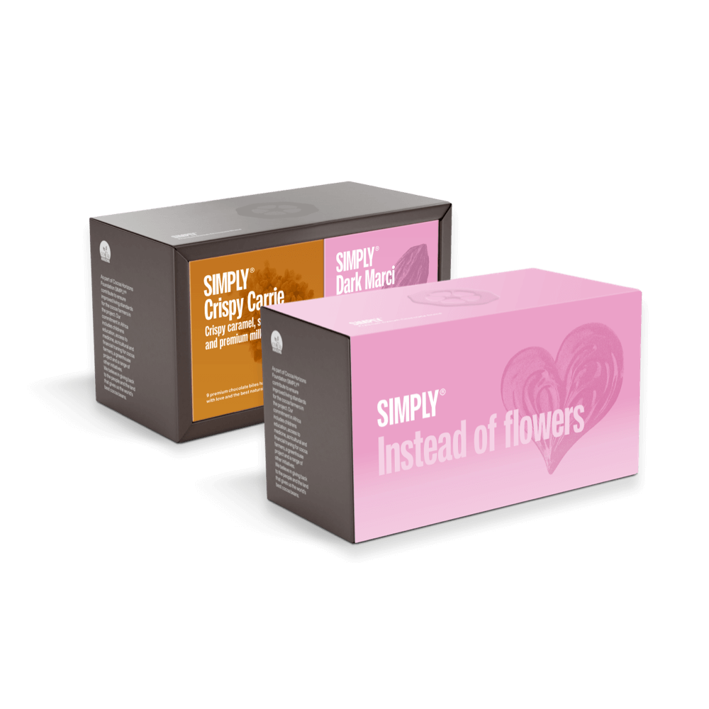 Instead of flowers - Gift box with 2 pcs. Cubes | Crispy Carrie and Dark Marci