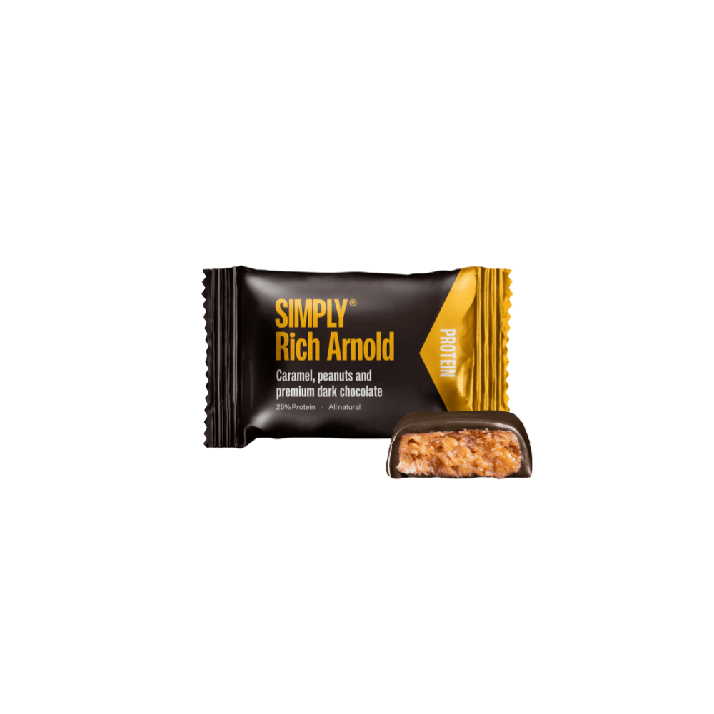 Protein bites - Caramel, peanuts, and dark chocolate | Simply® Rich Arnold - 75 pcs.