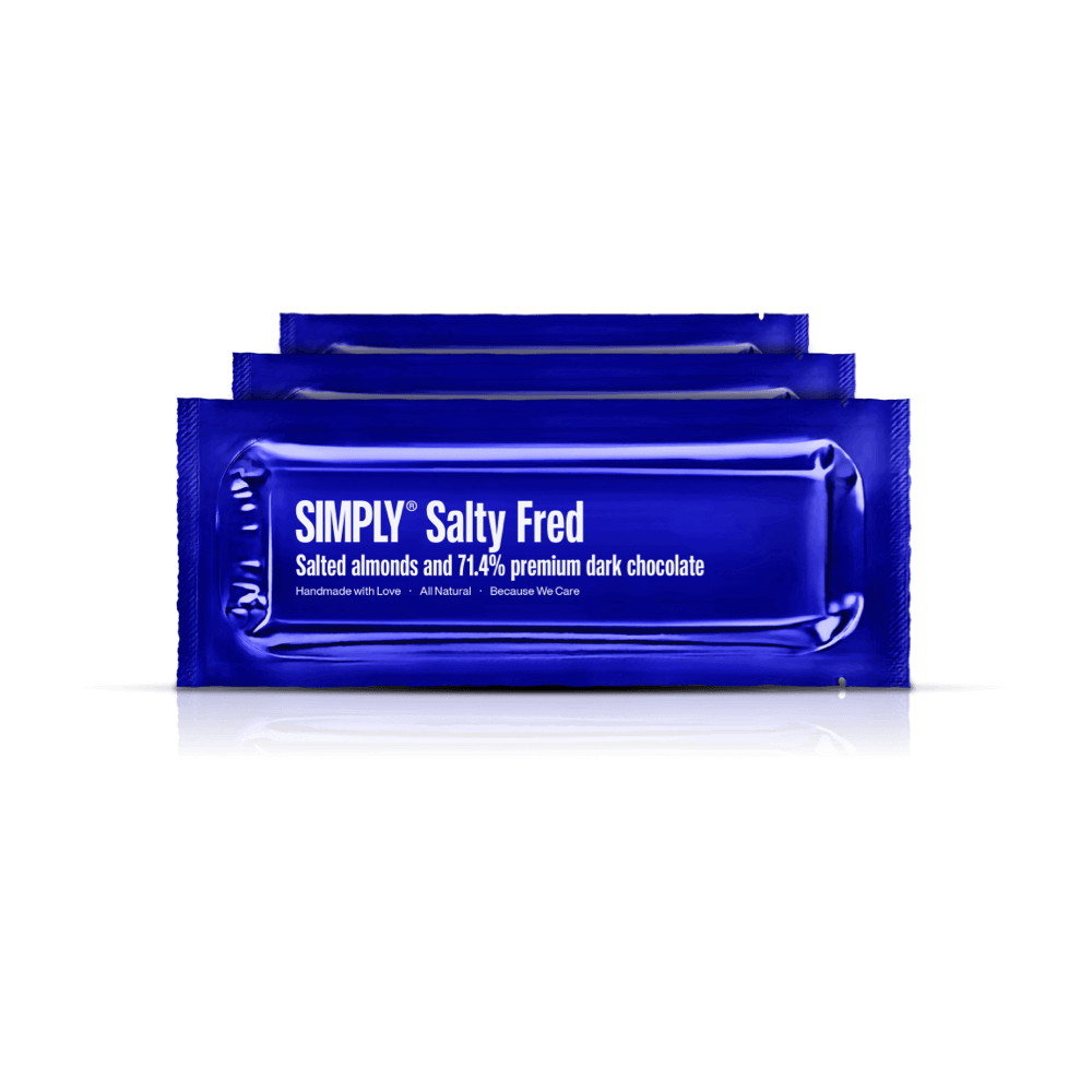 Salty Fred 12-pack | Salted almonds and dark chocolate