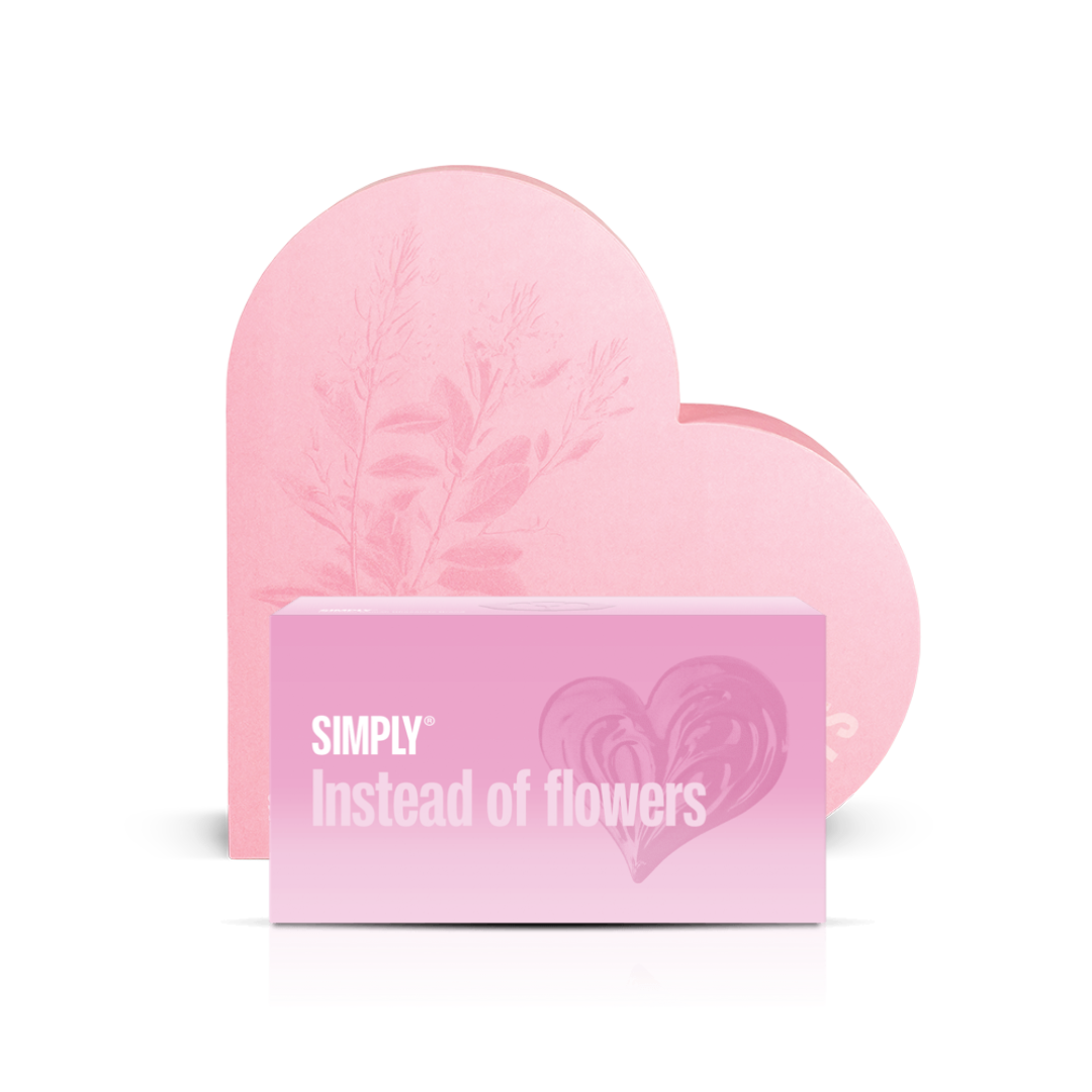 The Instead of Flowers Kit The Heart box + gift box with 2 cubes