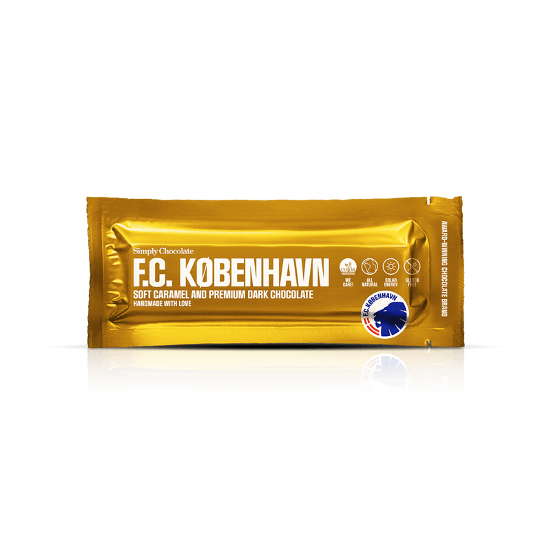 FCK Danish Champions 2022 chocolate bar | Soft caramel and premium dark chocolate