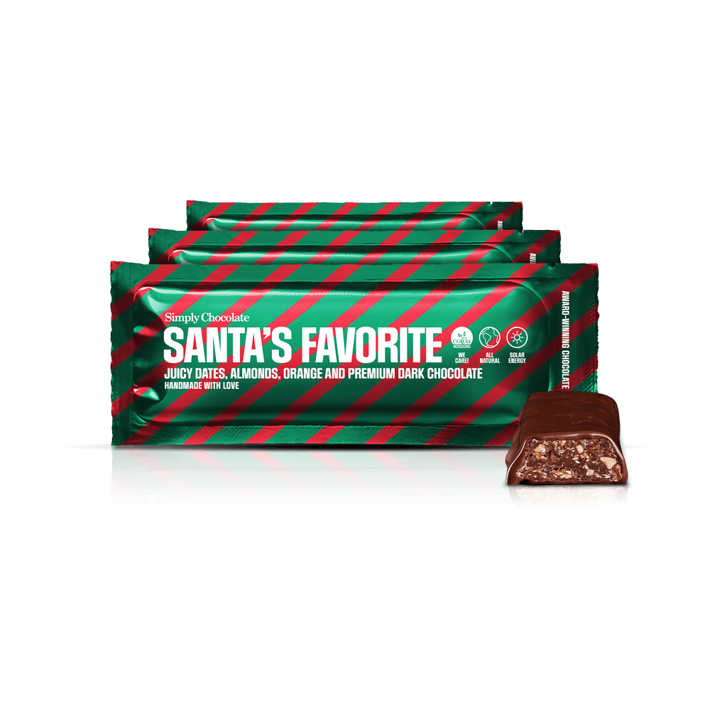 Santa's Favorite 12-pack | Dates, almonds, orange and dark chocolate