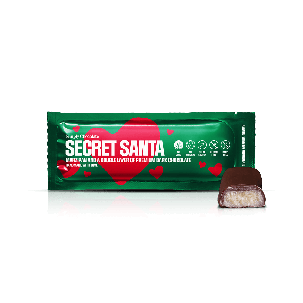 Secret Santa | Marzipan and a double layer of dark chocolate
