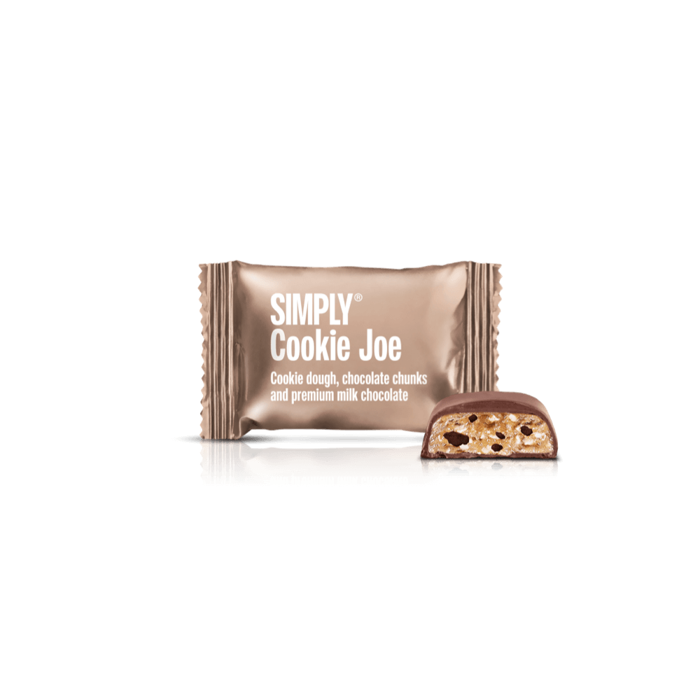 Simply® Cookie Joe - 75 Bites | Cookie dough, chocolate chunks and milk chocolate