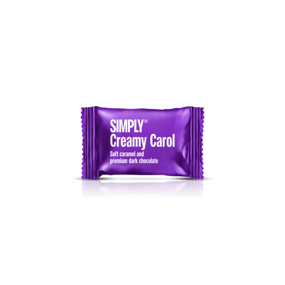 Simply® Creamy Carol - 75 Bites | Soft caramel and premium dark chocolate