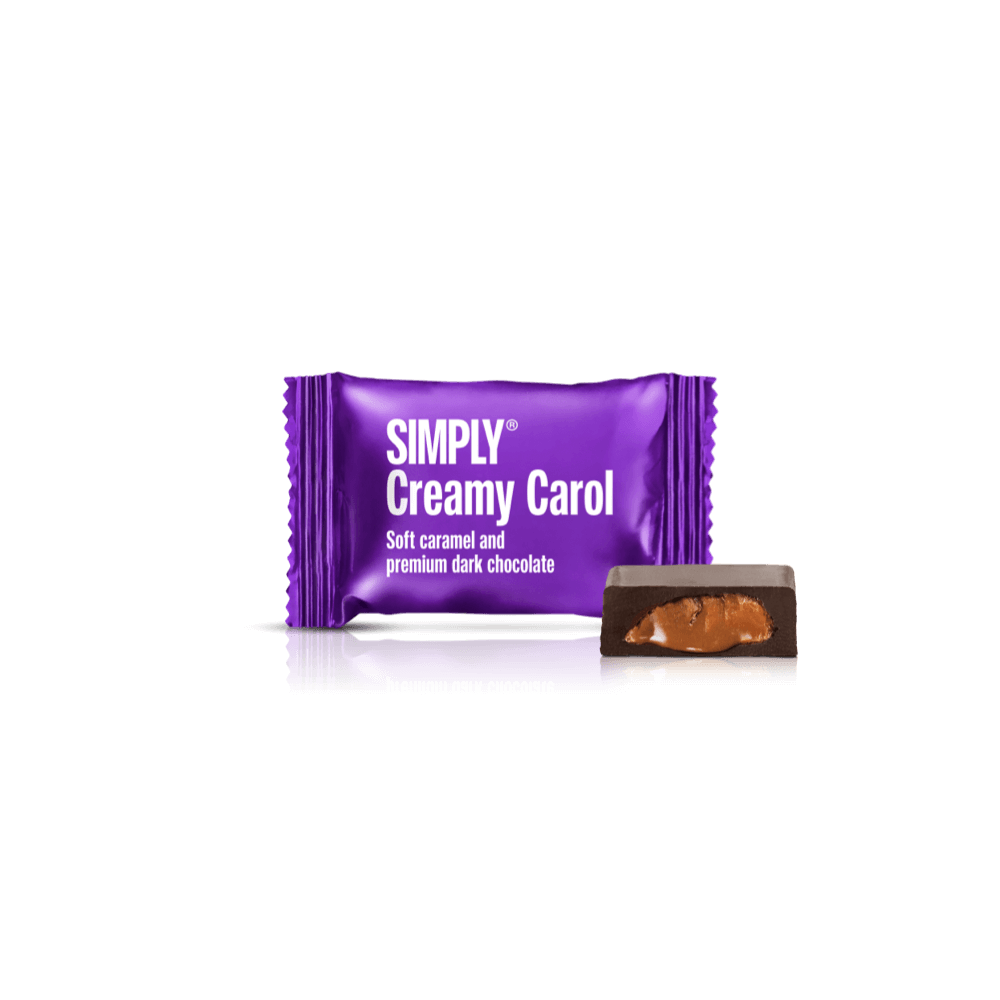 Simply® Creamy Carol - 75 Bites | Soft caramel and premium dark chocolate