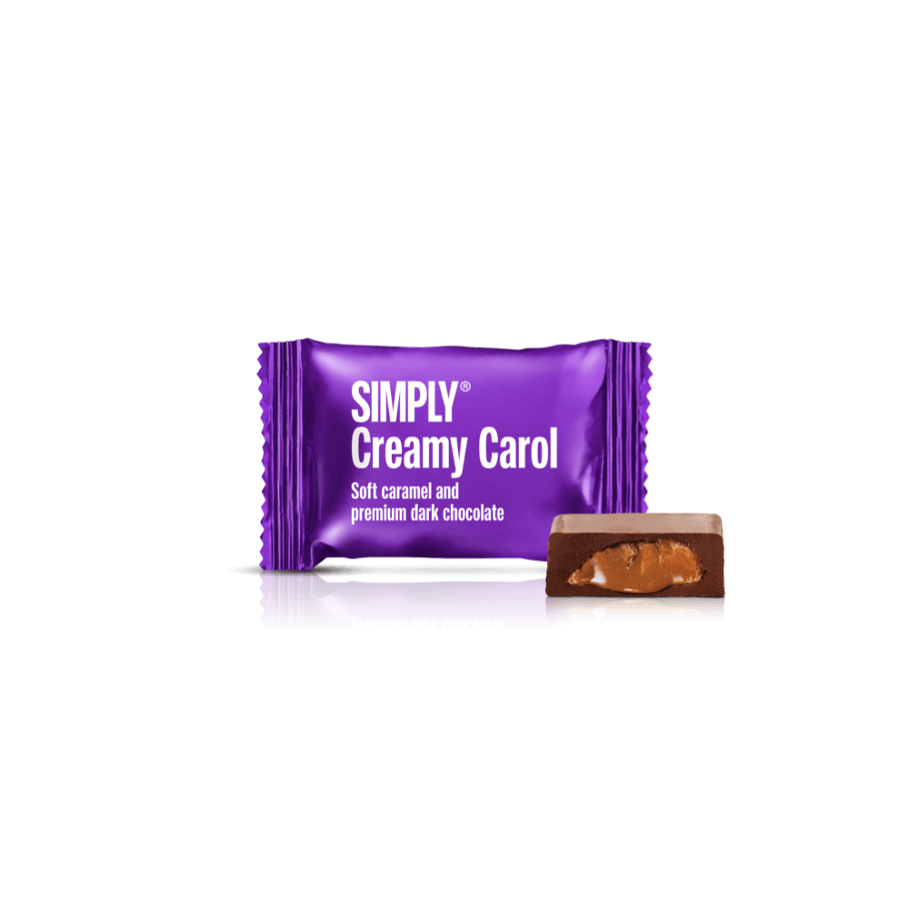 Creamy Carol - Cube with 9 pcs. bites | Soft caramel and dark chocolate