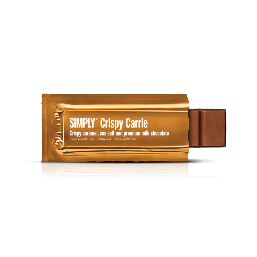 Simply® Crispy Carrie | Crunchy caramel, sea salt and premium milk chocolat