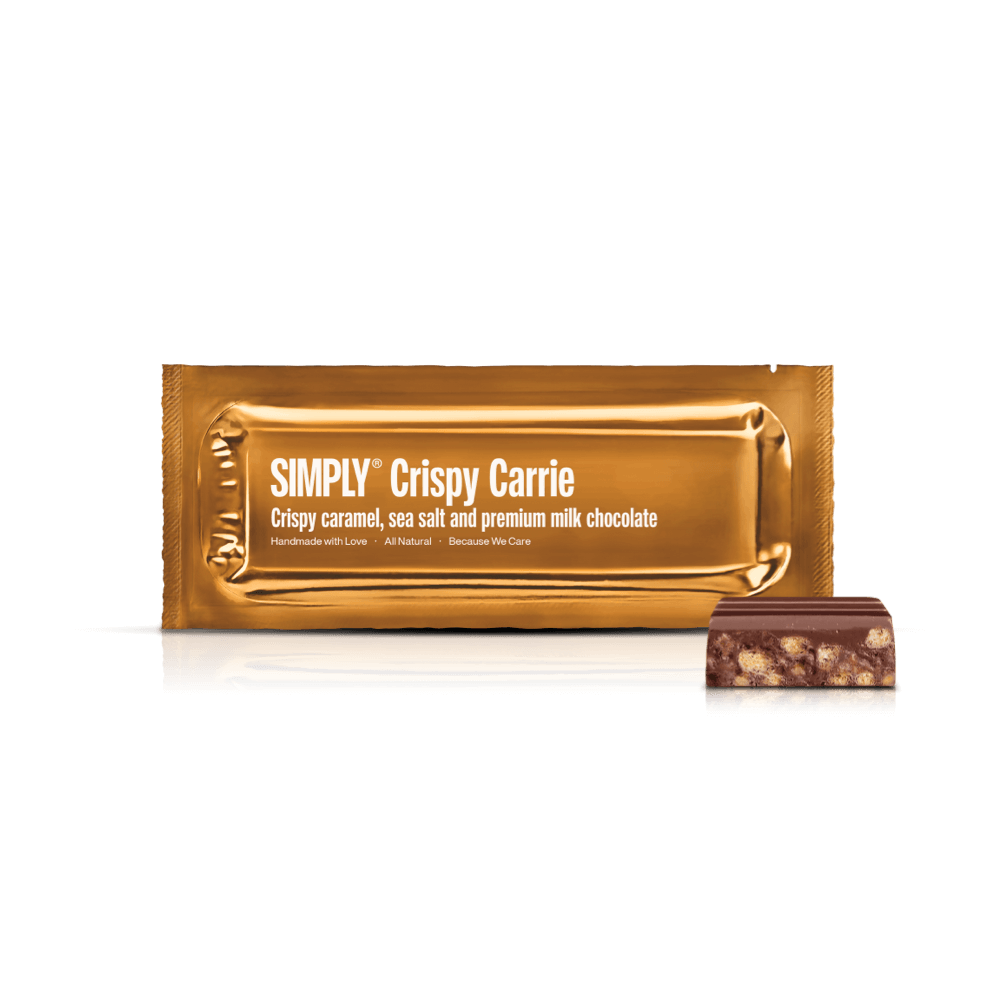 Simply® Crispy Carrie | Crunchy caramel, sea salt and premium milk chocolat