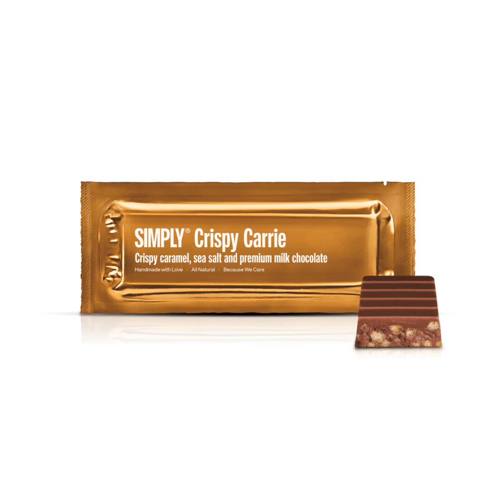 Simply® Crispy Carrie | Crunchy caramel, sea salt and premium milk chocolat