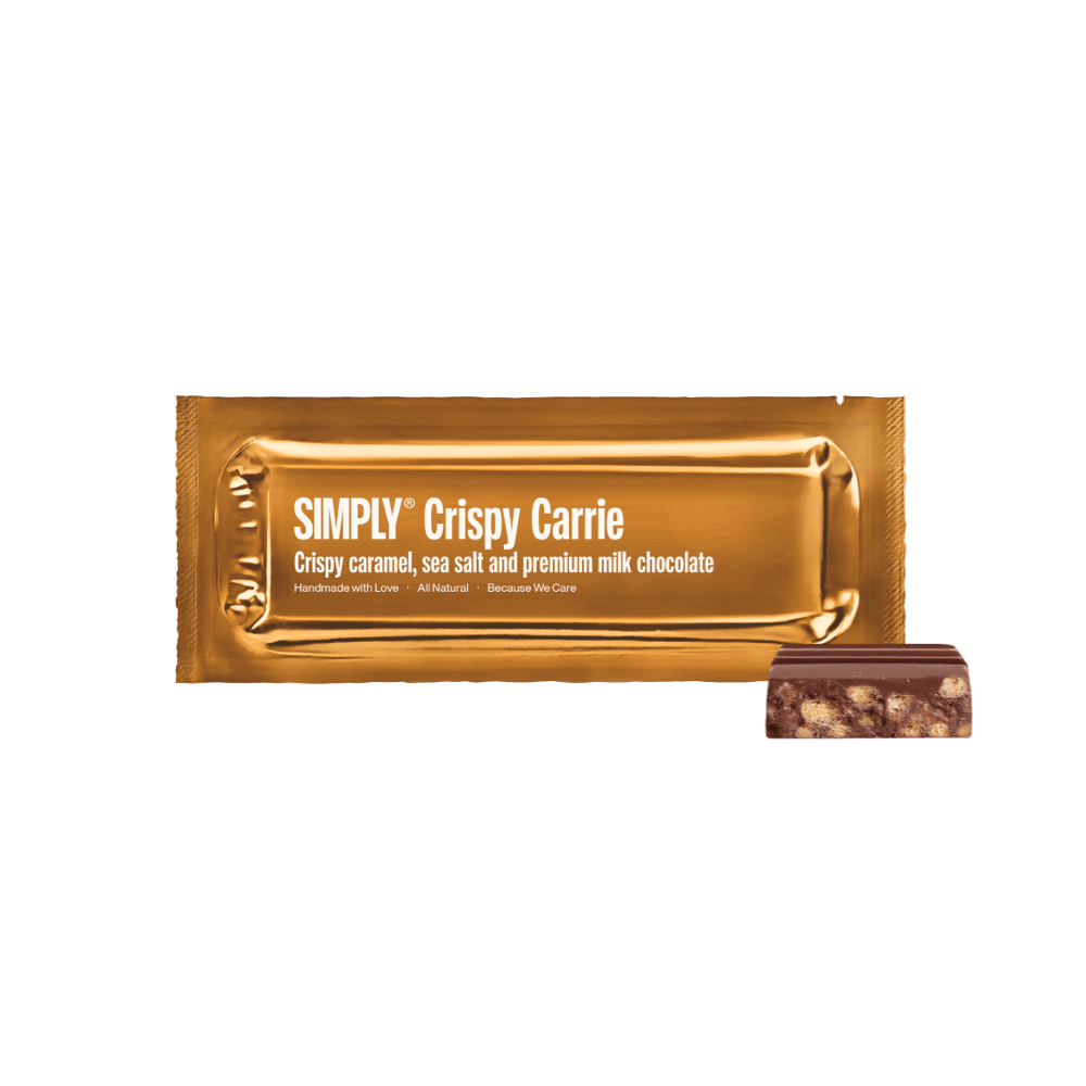 Simply® Crispy Carrie | Crunchy caramel, sea salt and premium milk chocolat