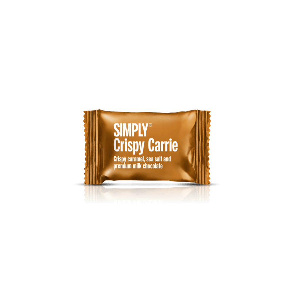 Crispy Carrie - Box with 75 pcs. bites | Crunchy caramel, sea salt and premium milk chocolate
