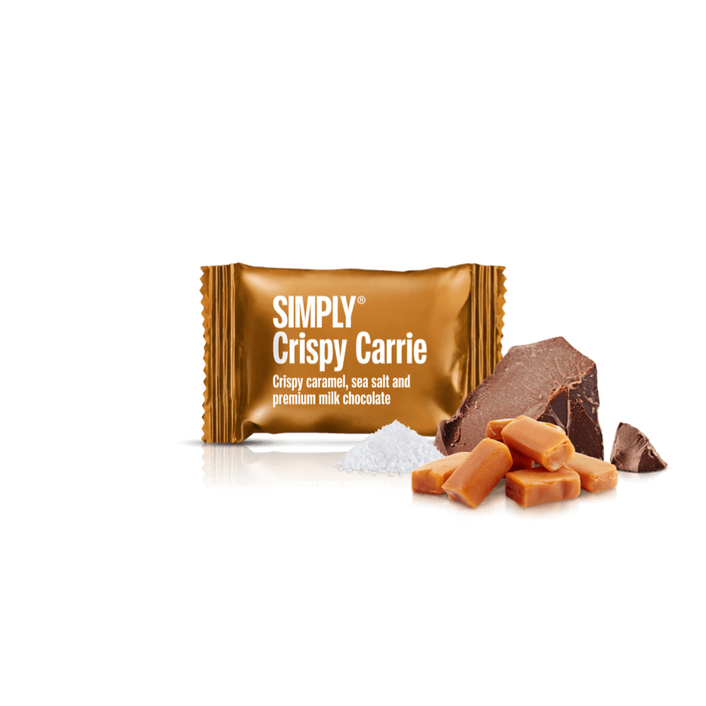 Simply® Crispy Carrie - 75 Bites | Crunchy caramel, sea salt and premium milk chocolate