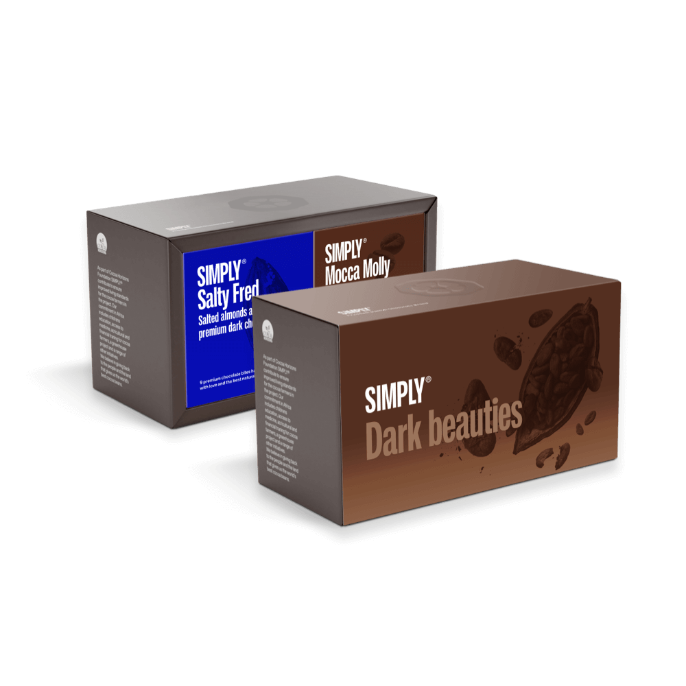 Dark Beauties - Gift box with 2 pcs. Cubes | Salty Fred and Mocha Molly