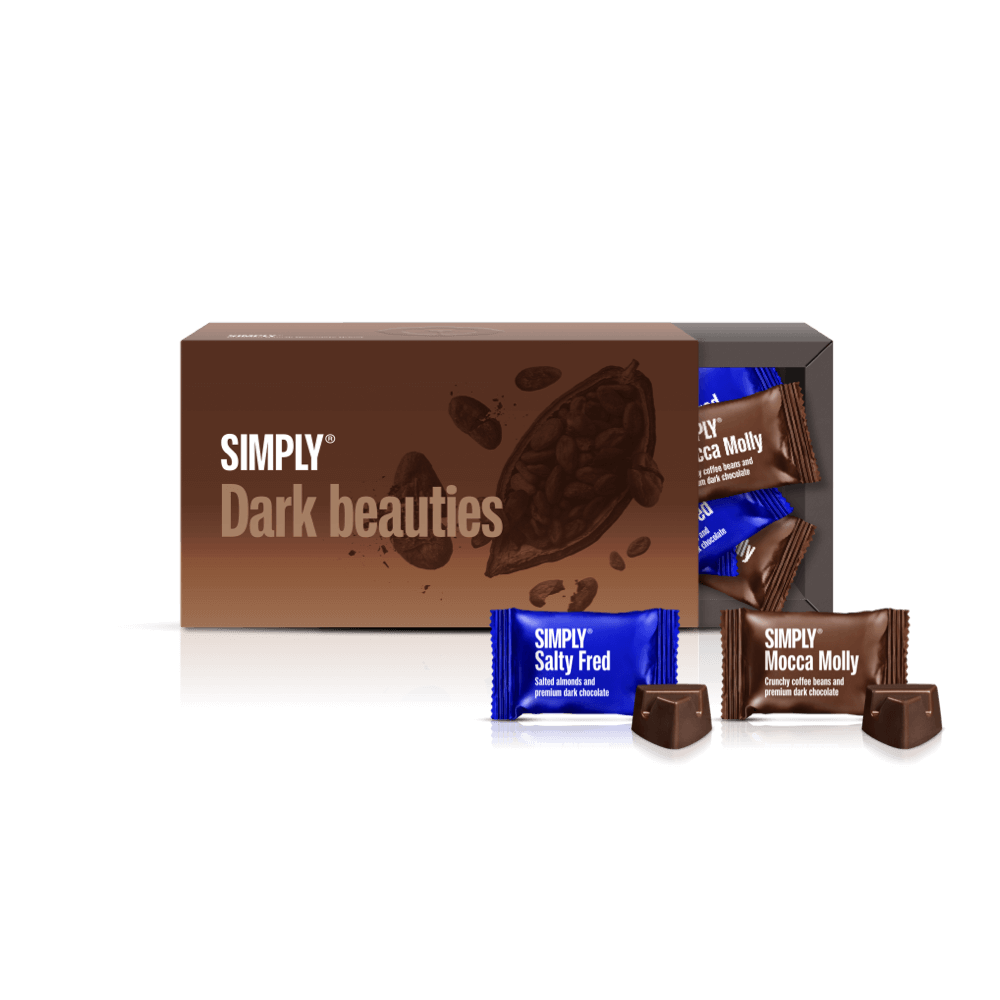 Dark Beauties | Chocolate gift box with 18 Bites