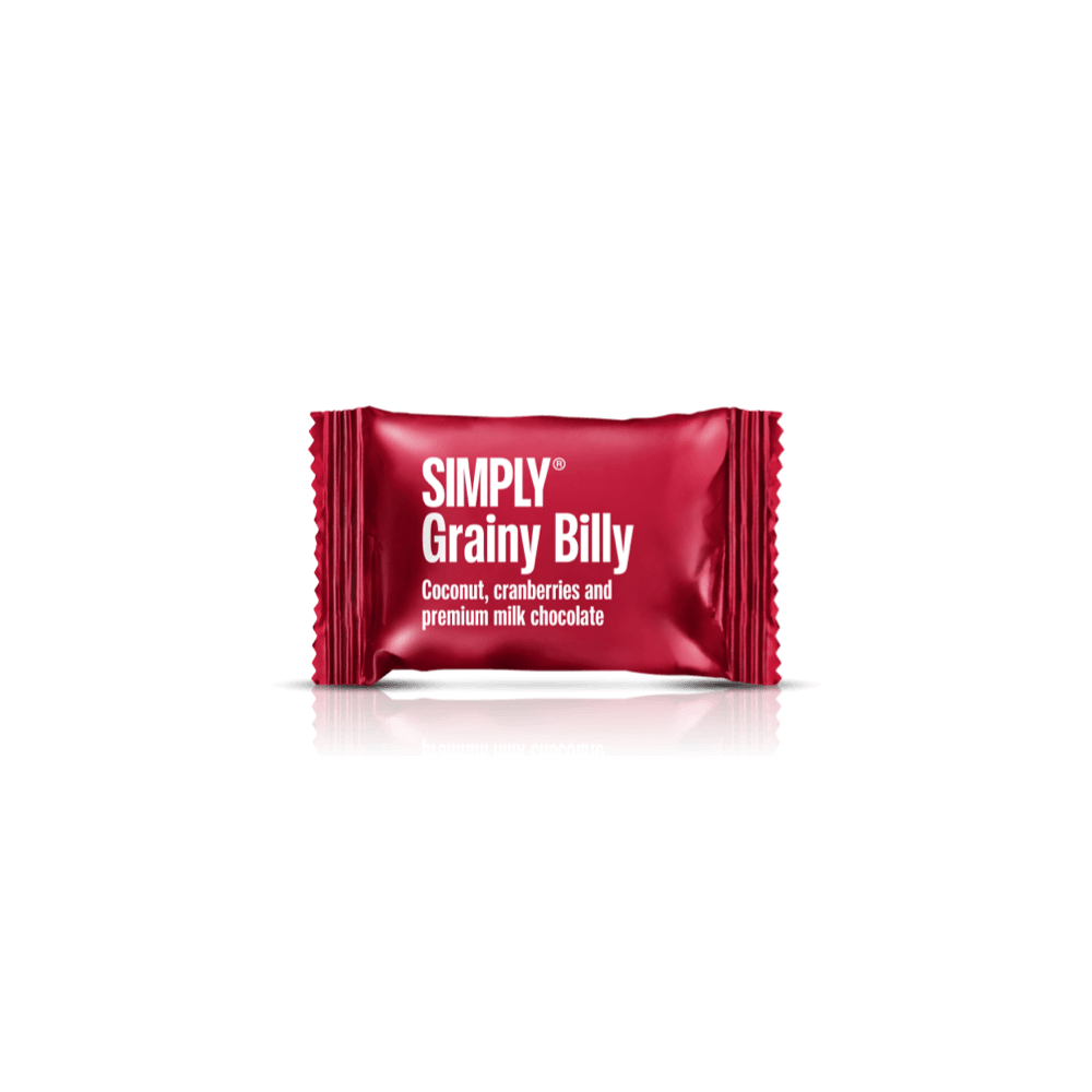 Simply® Grainy Billy - 75 Bites | Coconut, cranberry and premium milk chocolate