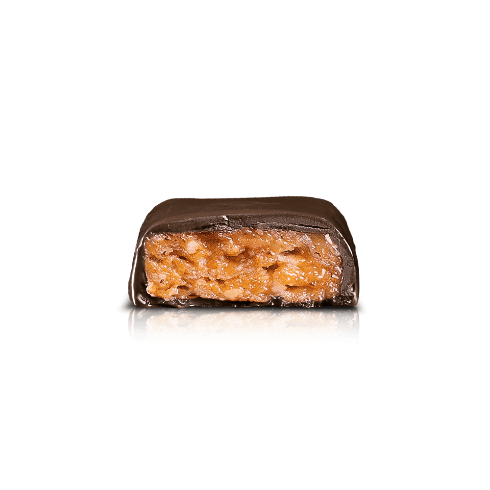 Simply® Grainy Sue | Oats, spelt, caramel, peanuts and premium dark chocolate