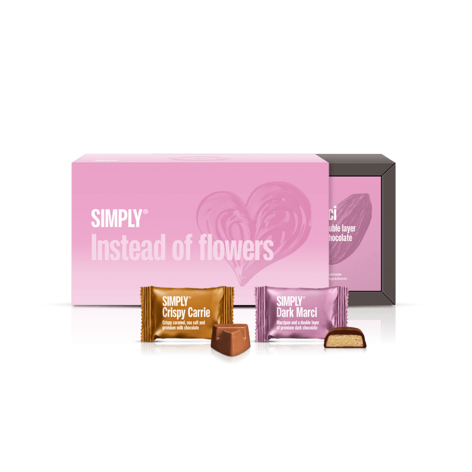 The Instead of Flowers Kit The Heart box + gift box with 2 cubes