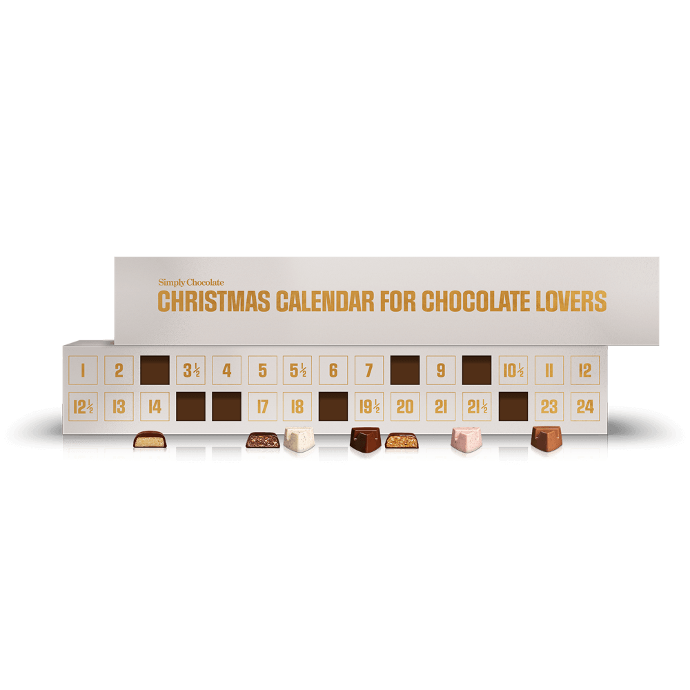 Mother of Pearl Chocolate Christmas Calendar with 30 doors Preorder