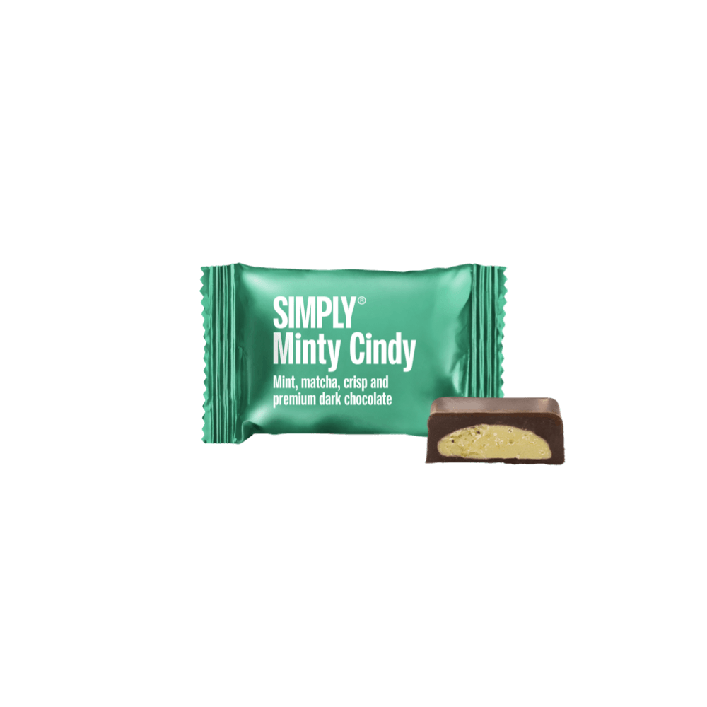 Simply® Minty Cindy - 75 Bites | Mint, matcha tea, crisp and premium dark chocolate