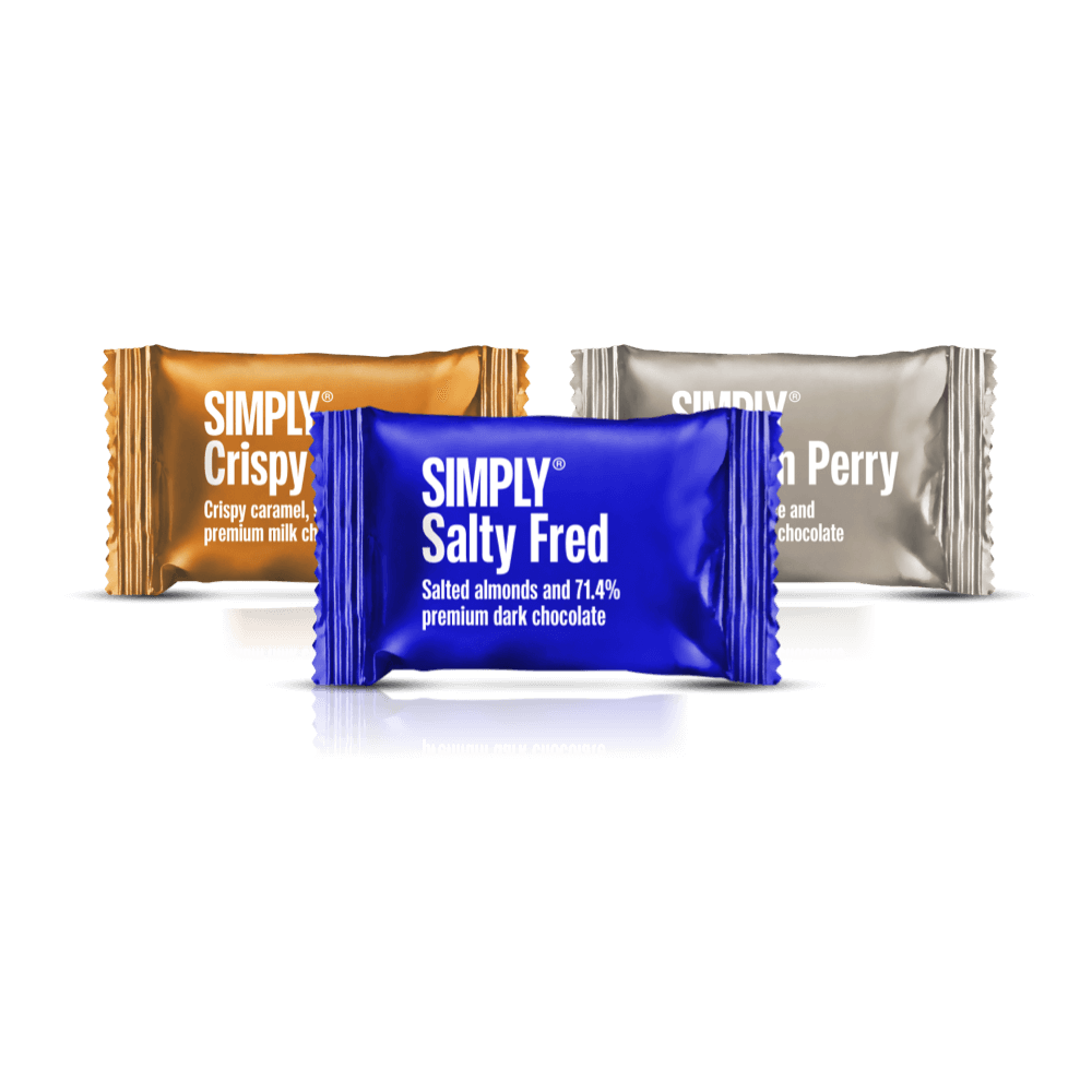 Solid Mix - Box with 75 pcs. Bites | Crispy Carrie, Salty Fred og Persian Perry