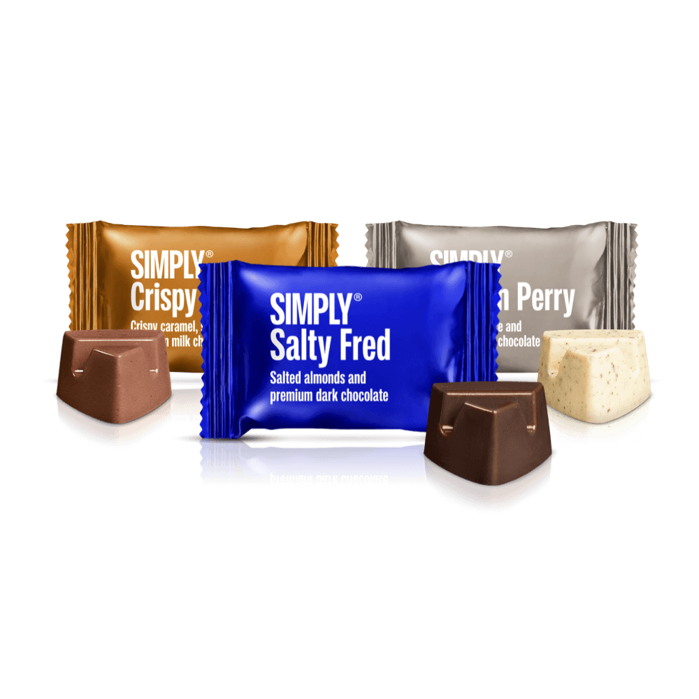 Solid Mix - 75 Bites | A popular mix of white, dark, and milk chocolate