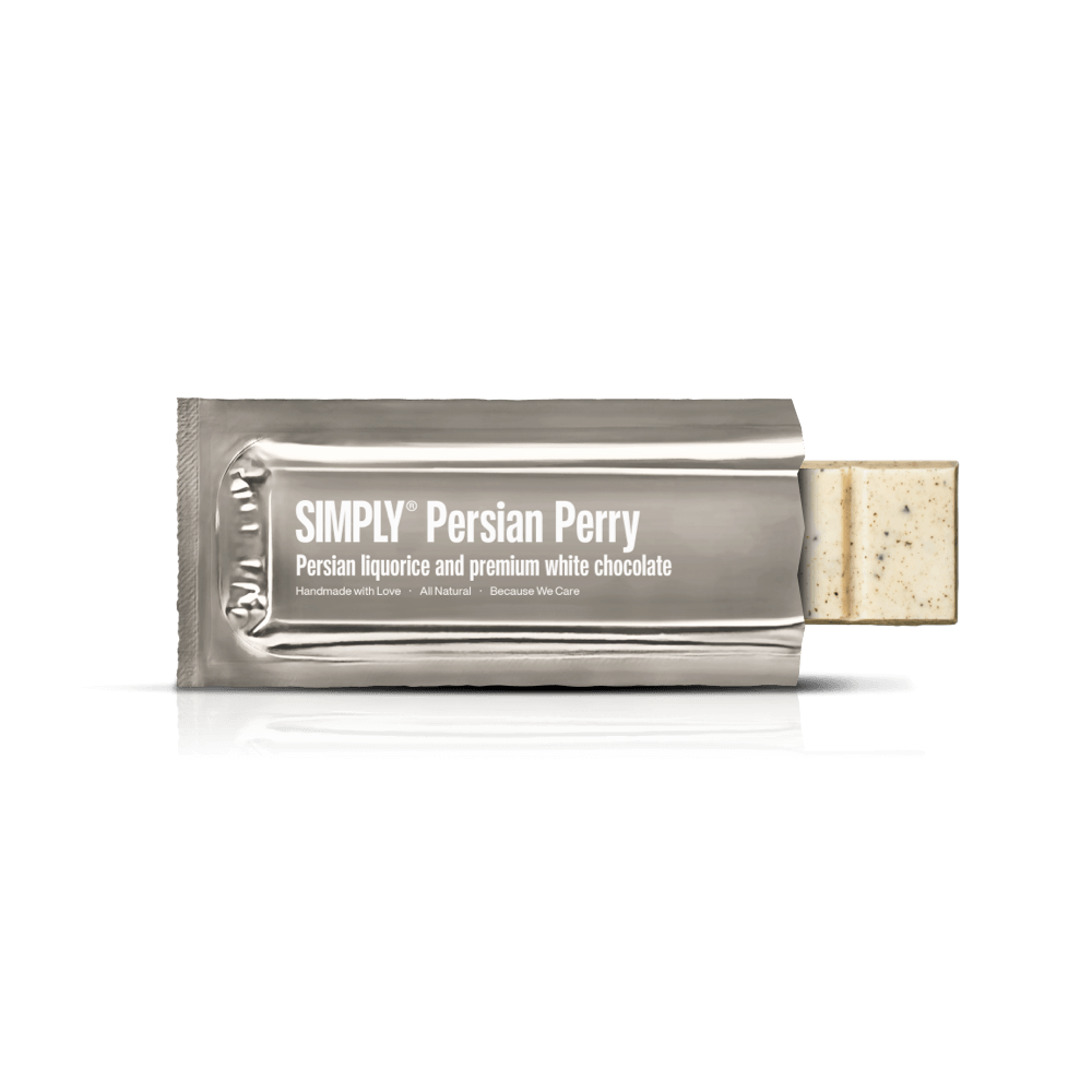 Simply® Persian Perry | Persian liquorice and premium white chocolate