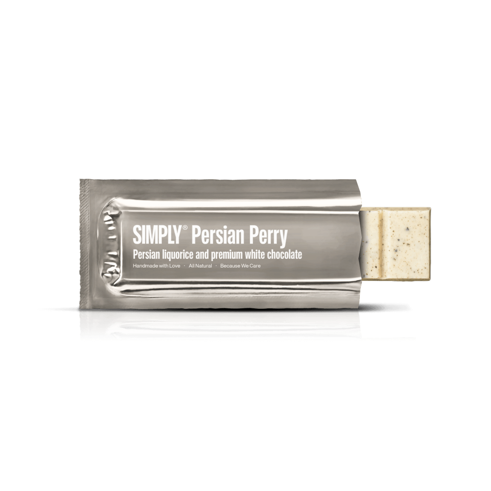 Simply® Persian Perry | Persian liquorice and premium white chocolate