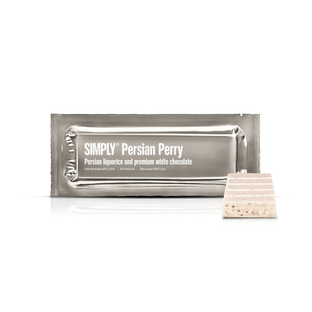 Simply® Persian Perry | Persian liquorice and premium white chocolate