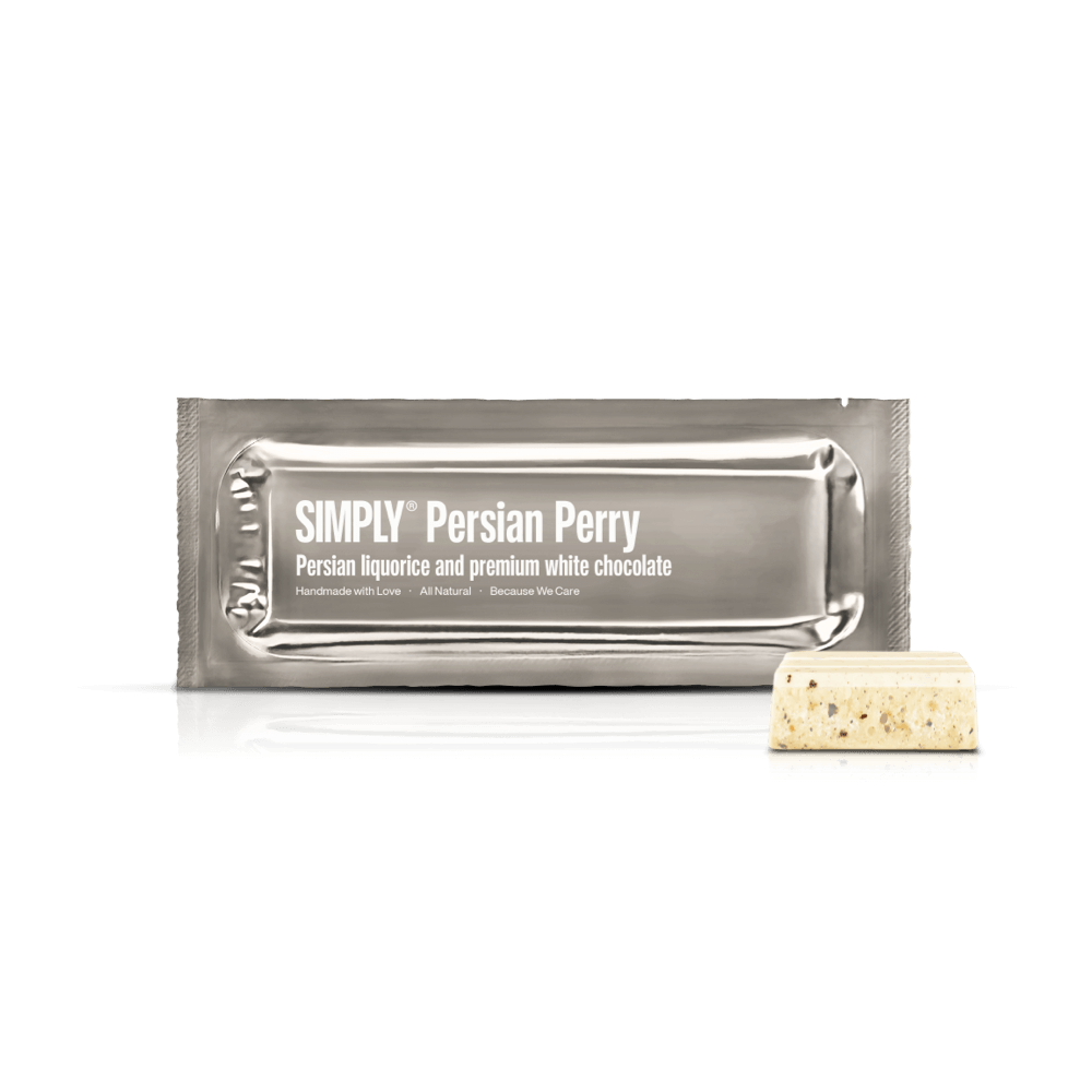 Simply® Persian Perry | Persian liquorice and premium white chocolate