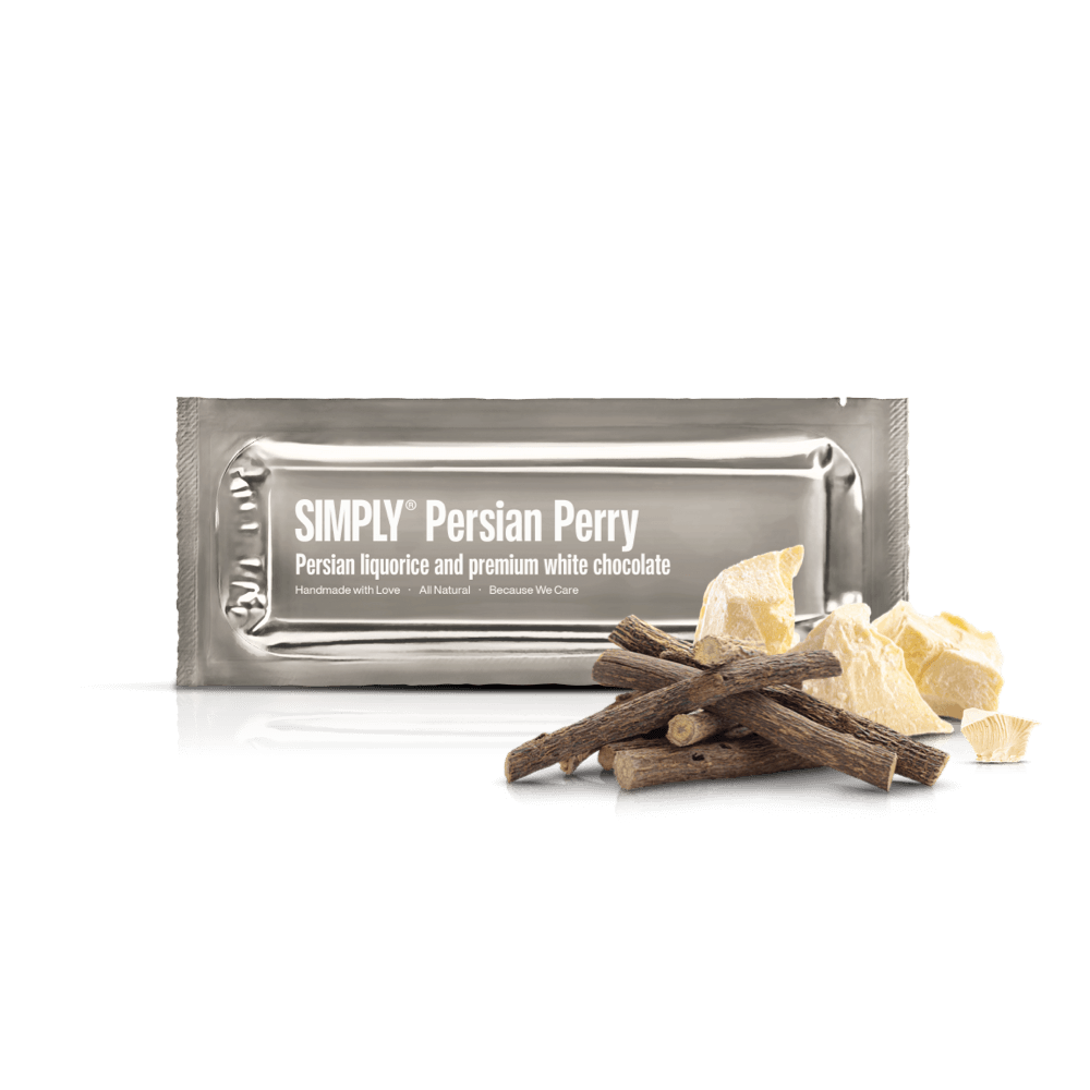 Simply® Persian Perry | Persian liquorice and premium white chocolate