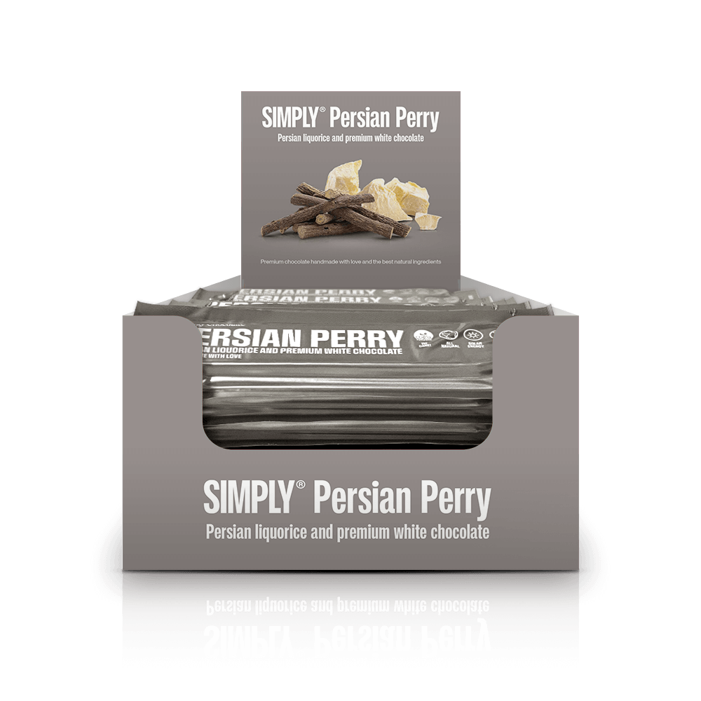 Simply® Persian Perry | Persian liquorice and premium white chocolate