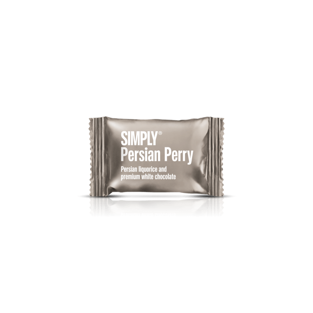 Simply® Persian Perry - 75 Bites | Persian liquorice and premium white chocolate