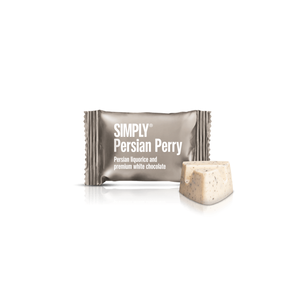Persian Perry - Cube with 9 pcs. bites | Persian licorice and white chocolate