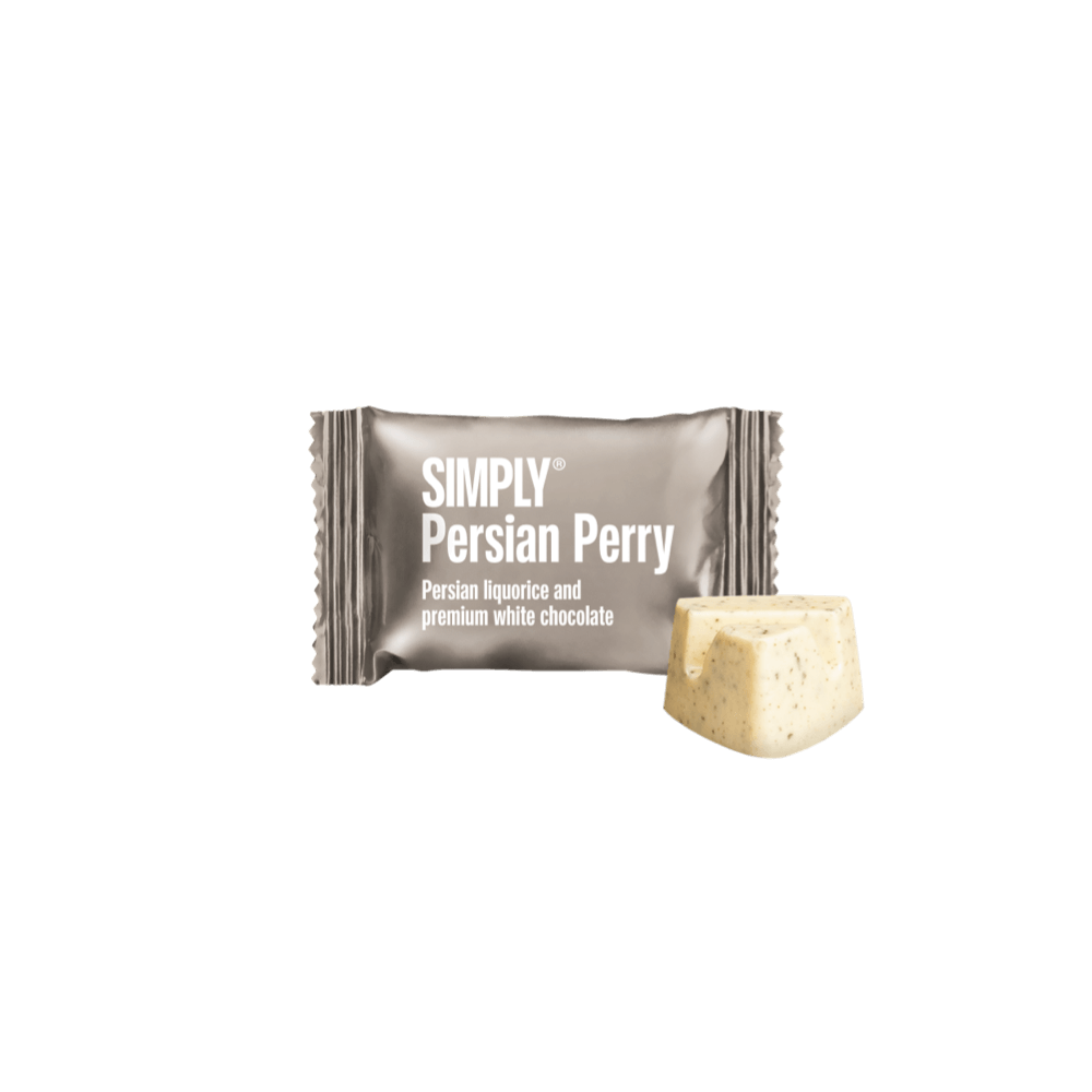 Simply® Persian Perry - 75 Bites | Persian liquorice and premium white chocolate