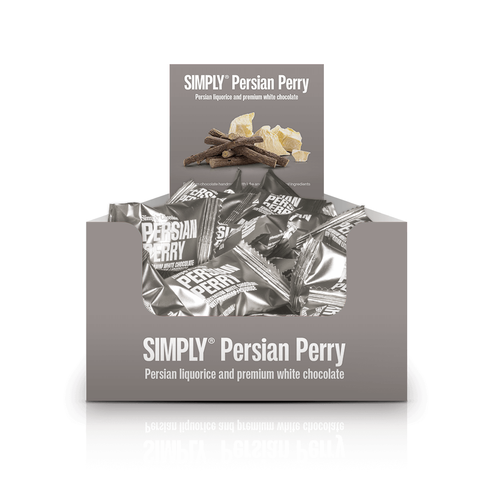 Simply® Persian Perry - 75 Bites | Persian liquorice and premium white chocolate