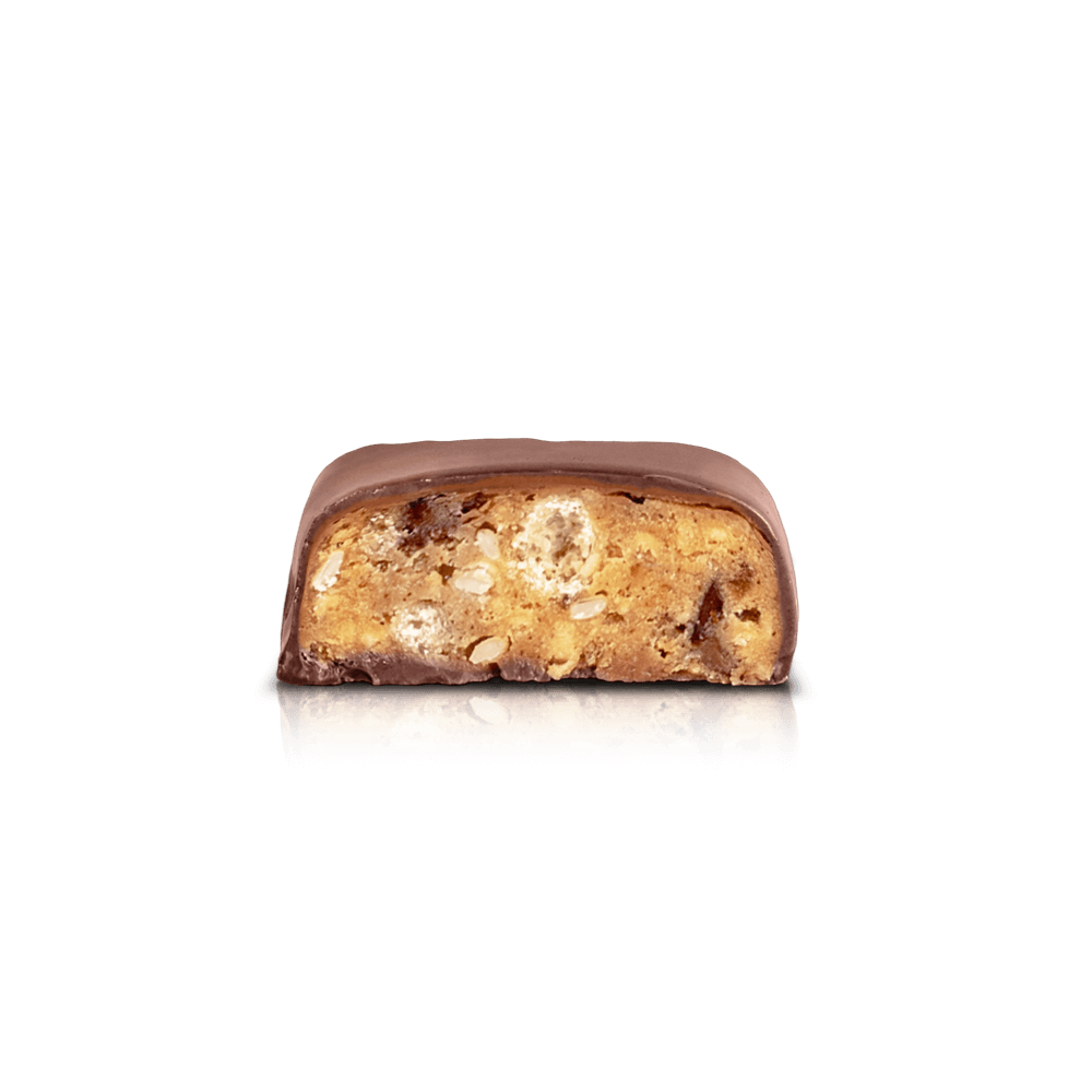 Simply® Sixpack Sally protein bar | Caramel, yuzu, sesame, and milk chocolate