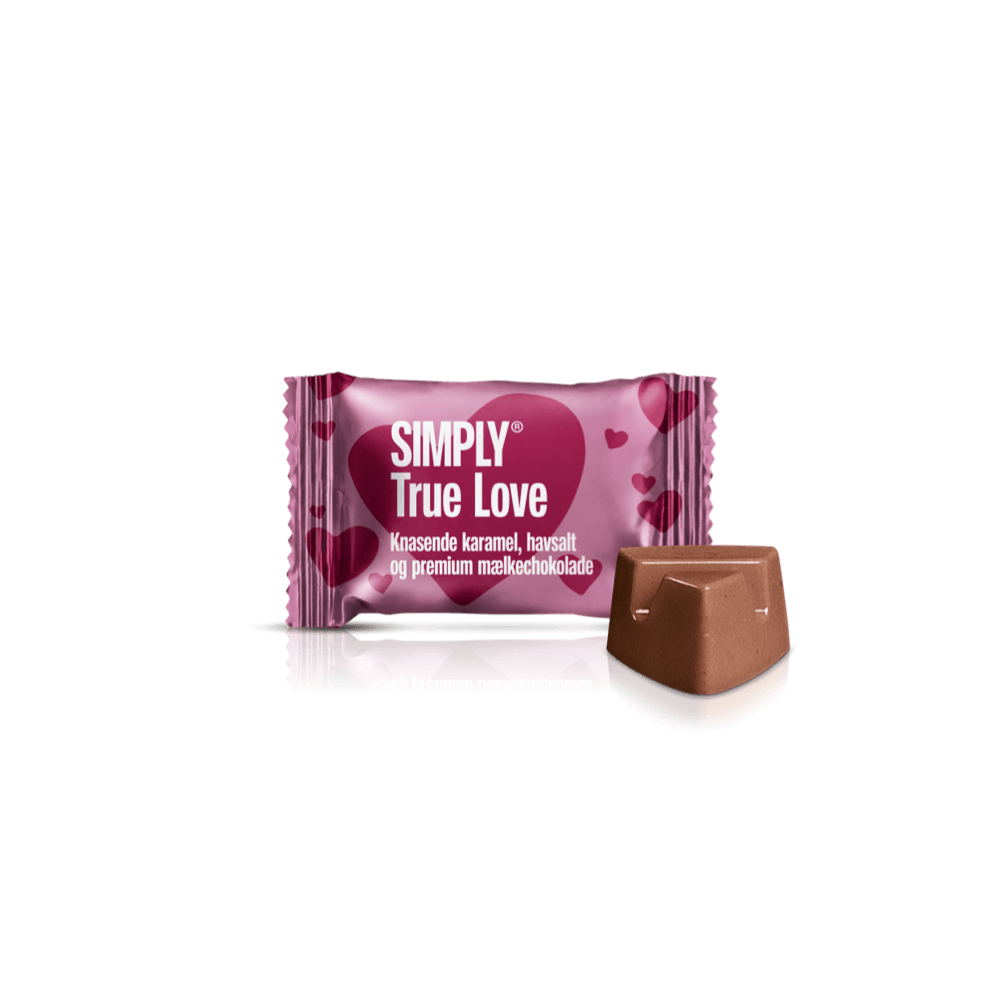 Simply® True Love - 75 Bites | Crunchy caramel, sea salt, and premium milk chocolate