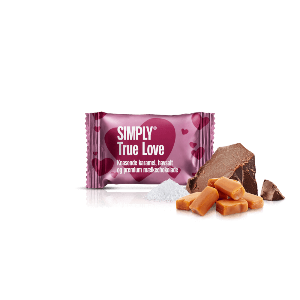 Simply® True Love - 75 Bites | Crunchy caramel, sea salt, and premium milk chocolate