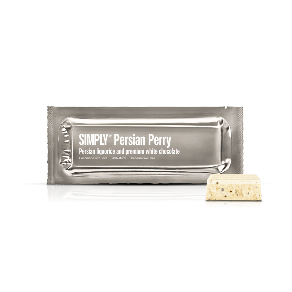 Simply® Persian Perry | Persian liquorice and premium white chocolate