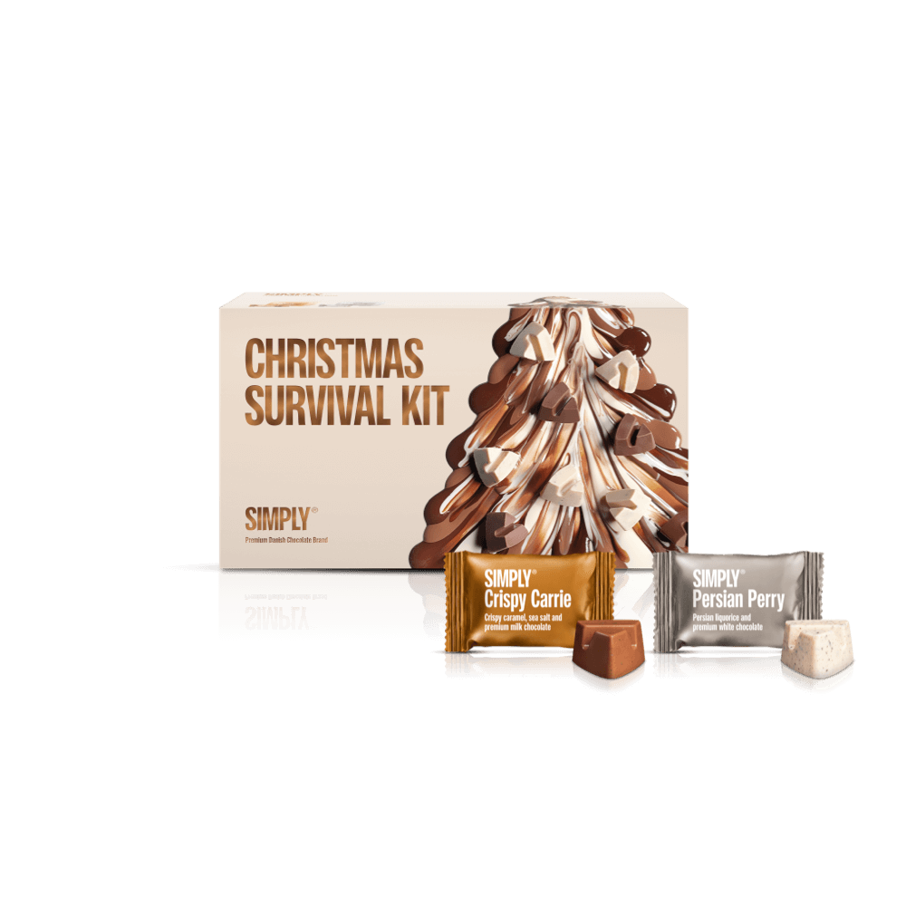 Christmas Survival Kit | Gaveæske med 18 stk. Bites - Cubes box - Simply®