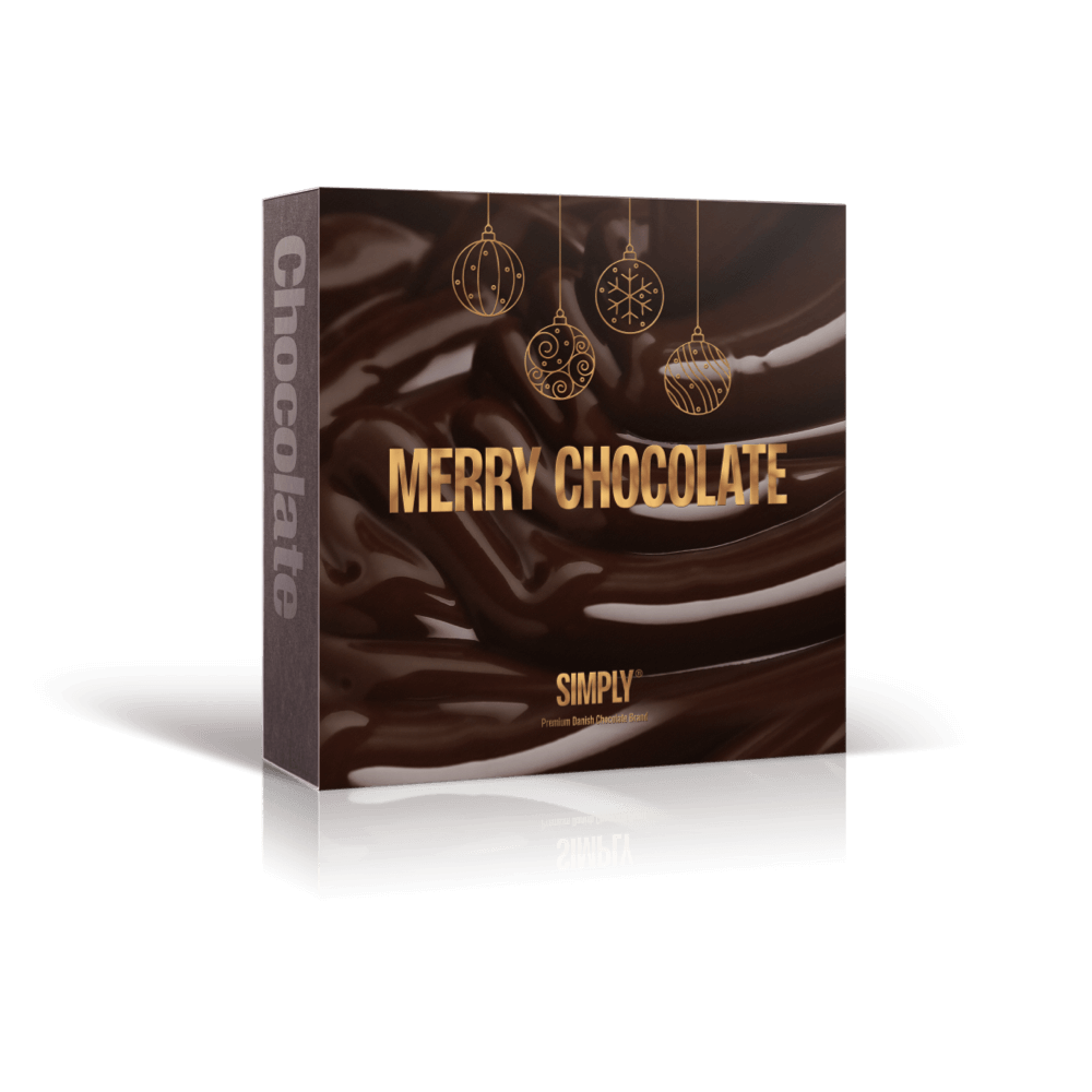 The Christmas Premium Box | Eksklusiv juleæske med 50 stk. mix chokoladebites - Premium Boxes - Simply®