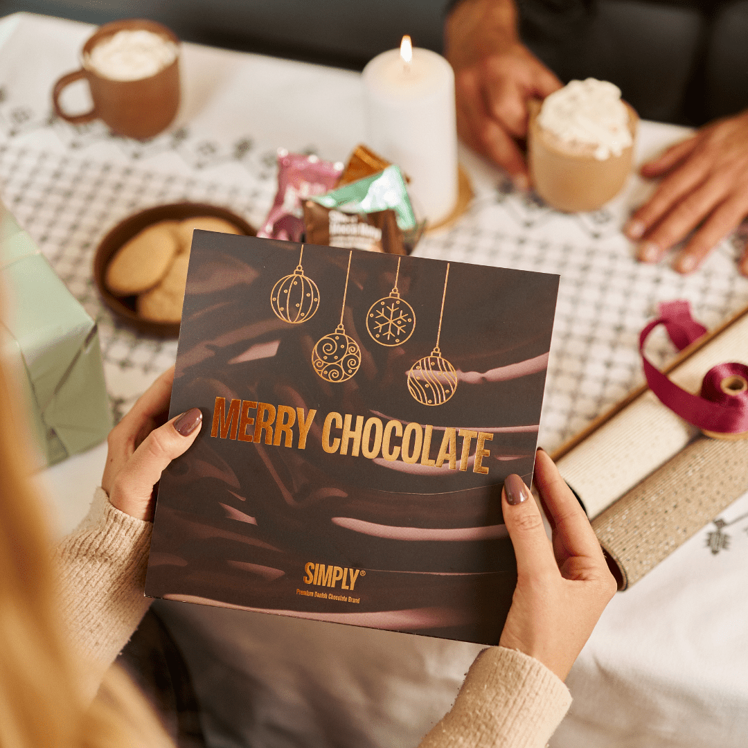The Christmas Premium Box | Eksklusiv juleæske med 50 stk. mix chokoladebites - Premium Boxes - Simply®